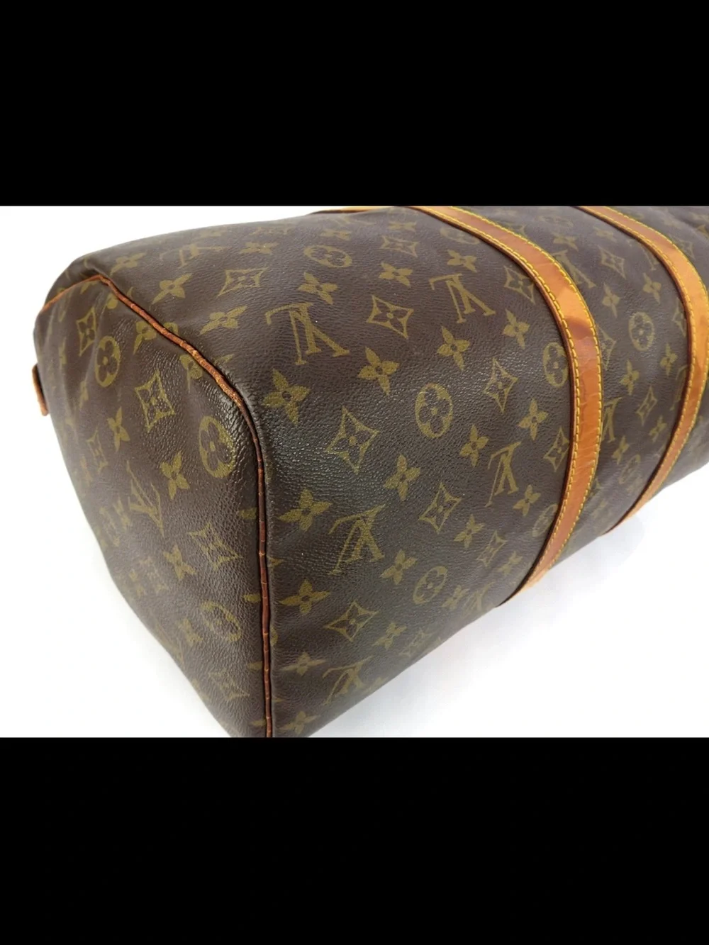 Louis Vuitton Monogram Canvas Keepall Duffel in Brown and Tan